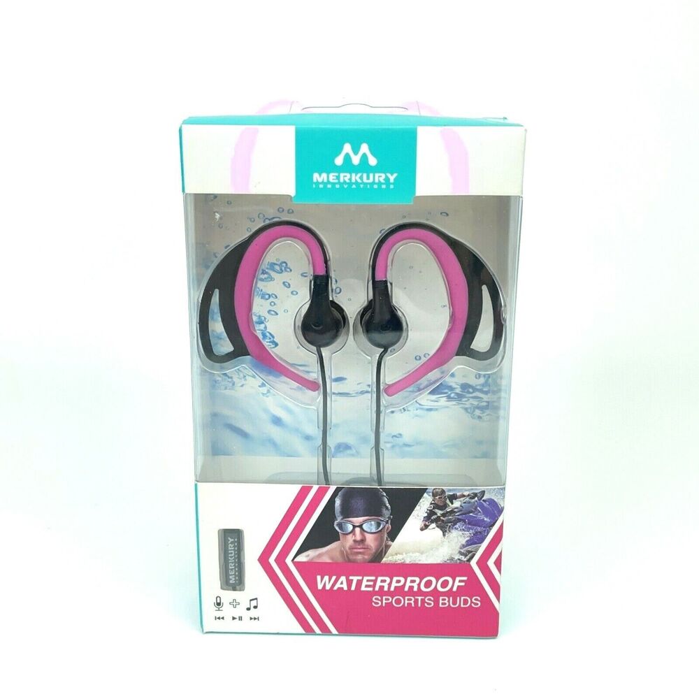 Merkury Innovations Active Sport In Ear Buds Earbuds Pink - Black (MI-EMS60-652)